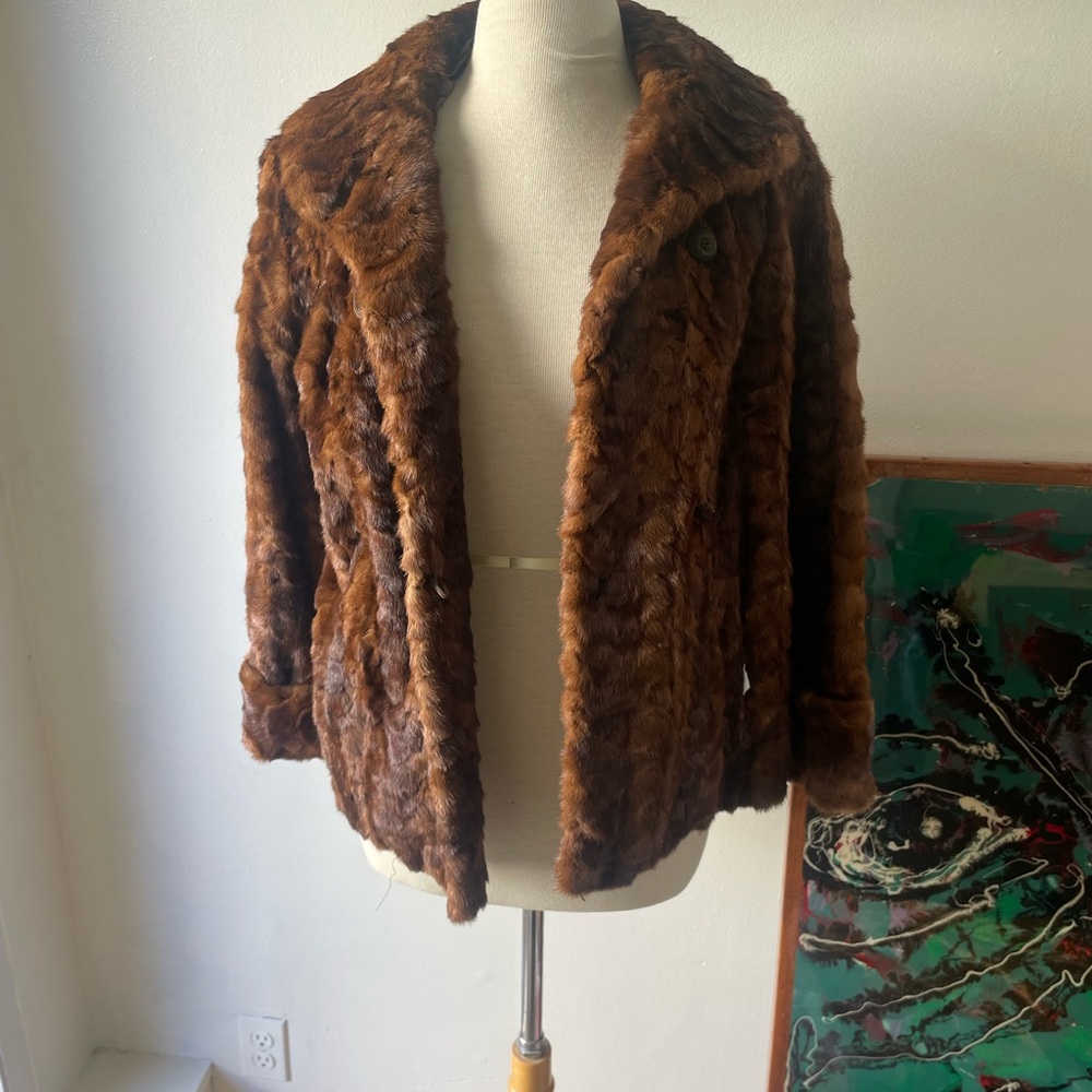 Brown Vintage Fur Jacket